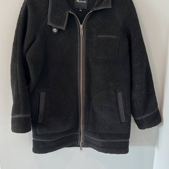 Madewell Sherpa City Grid Coat size small - Picture 5 of 14